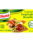 Knorr Cube Bouillon, Vegetable, 6 cubes, 2.1 oz