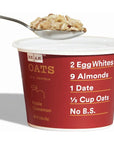 RX A.M. Oats Oatmeal Cups, 12g Protein, Gluten Free Snacks, Apple Cinnamon (12 Cups)