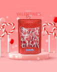 Fruidles Valentines Day Lollipops Mini Red Heart Shaped Strawberry Flavored Lollipop Individually Wrapped 5g Lollipops 40 Lollipops HalfPound