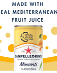 Sanpellegrino Momenti Clementine and Peach Flavored Sparkling Drink - 11.15 FL OZ Can