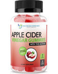 Apple Cider Vinegar Gummy Vitamins - 60 Day Supply of Apple Cider Vinegar Gummies with The Mother, B9, B12, Gluten-Free, Vegan, Non-GMO ACV for Immunity & Boost Energy, Delicious Apple Flavor