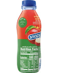 Snapple Apple Juice Drink 16 fl oz recycled plastic bottle Pack of 12