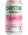 Cawston Press Sparkling Water Rhubarb  Crisp Apple 11 Fl Oz Pack of 4