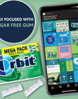 ORBIT Spearmint Sugar Free Chewing Gum 30 Count Pack of 6