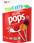 YumEarth Organic Lollipop, Assorted Flavors - 50 Lollipops