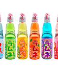 Hata Ramune Japanese Marble Soft Drink  Carbonated Drink  Mix Variety Flavors 5 pack  676fl oz  Within Available Kind  By World Group Packing Solutions