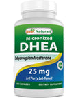 Best Naturals, Micronized DHEA 25 mg 180 Capsules