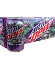 Mountain Dew Purple Thunder Berry Plum  Munchie Box Stash Pack of 12 12 Oz Cans Regular