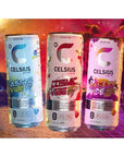 Celsius Energy Drink Functional Essential Sparkling Space Vibe Variety PackLimited edition Friendly Drink With straws  12 Fl Oz each Pack of 6 cans By Drinkolin