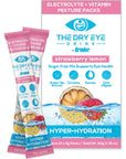 The Dry Eye Drink l Ultimate Hydration for Dry Eyes l SugarFree Electrolyte Powder Packets l Blended with Vitamins Green Tea Turmeric Taurine and DHA l 5g x 10 Packets Strawberry Lemon