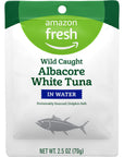 Amazon Fresh White Chunk Albacore Tuna Pouch In Water 25 Oz