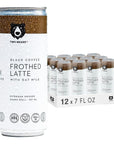 Nitro Brew Iced Coffee Beverages - Two Bears Black Coffee With Oat Milk Drink - (12-Pack - 7 oz Can)