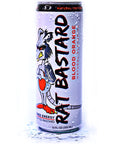 RAT BASTARD Energy Drink  SugarFree Caffeinated Beverage Natural Caffeine to Boost Energy and Focus Blood Orange Flavor 12 fl oz Can Case of 12