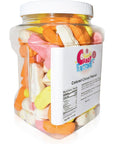 Sarahs Candy Factory Assorted Circus Peanuts Marshmallow  Spangler Retro Candy in Jar 15 Lbs