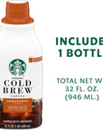 Starbucks Cold Brew Coffee Concentrate Caramel Dolce 100 Arabica MultiServe Bottle 32 Fl Oz