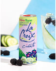 LaCroix Sparkling Water Variety Múre Pepino Blackberry Cucumber Cerise Limón Cherry Lime Piña Fraise Pineapple Strawberry 12 fl oz Cans Pack of 12 with By The Cup Coasters