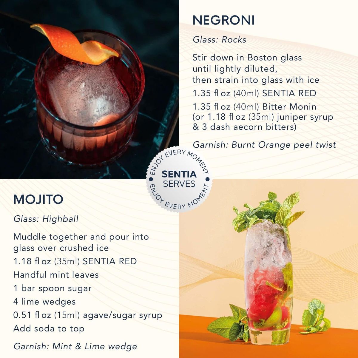 Sentia Gaba Red Botanical Non Alcoholic Spirits Vegan Gluten Free and GM Free Zero Proof Alcohol Alternative 169 fl oz 500ml  Perfect for Mocktails