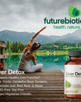 Futurebiotics Liver Detox Advanced Detox & Cleanse Formula Supports Healthy Liver Function with Milk Thistle, Dandelion Root, Turmeric Artichoke Leaf, & More, Non-GMO, 60 Vegetarian Capsules