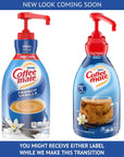 Coffee mate Liquid Concentrate 15 Liter Pump Bottles 3 Flavors Sweetened Original French Vanilla  Hazelnut Pack of 3 with By The Cup Coffee Scoop