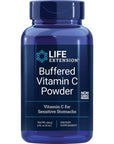 Life Extension Buffered Vitamin C Powder - Ascorbic Acid Vitamin C, Calcium, Magnesium, and Mineral Supplements for Sensitive Stomachs - Gluten-Free, Non-GMO, Vegetarian - 454g ( 84Servings )