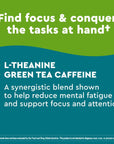 Nature Made Wellblends Clear & Focus, L-theanine, Green Tea Caffeine, 5 B vitamins, Fast-Acting Formula, 30 Chewable Tablets, Peppermint flavor