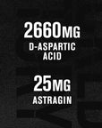 DAA D Aspartic Acid Supplement - Fortified with Astragin for Enhanced Absorption, Zero Artificial Fillers - 120 Veggie Capsule Pills