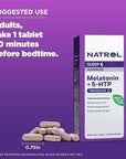 Natrol Advanced Sleep Melatonin + 5HTP, Dietary Supplement for Restful Sleep, 60 Time-Release Tablets, 60 Day Supply