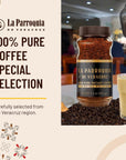 LA PARROQUIA DE VERACRUZ  Instant Coffee 35 oz 100 Pure Coffee Selected and Elaborated Coffee with Good Bitterness and Intense Body Light to Dark Cognac Color