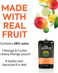 SOL SQUEEZE Mango Margarita Mix  Organic Vegan and Portable 2Serving Pouch with Real Fruit Blend GlutenFree and NonGMO  6 Pack