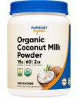 Nutricost Organic Coconut Milk Powder 2LBS  NonGMO Certified Organic Coconut Milk Powder