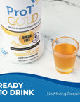 ProT Gold Liquid Collagen Protein Shot, 17g Protein Nano-Hydrolyzed Grass Fed Collagen, 2g Arginine for Wound Support, Gluten Free, Fat and Sugar Free, 0g Carbs, Non GMO, Berry, 30 fl oz Bottle