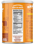 Manischewitz Matzo Meal 16 oz Resealable Canister 2 Pack  Total 2lbs Kosher for Passover