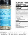 Auntie Nono's Everything Seasoning - Perfect Natural Flavor Food Seasoning for Veggies, Steaks, Roasts, Chops, Chicken, Fish, Oysters, Mussels, Eggs, and just about everything else - Pack of 1