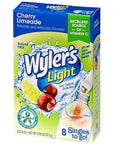 Wylers Light Cherry Limeade Singles To Go Drink Mix Cherry Limeade 8 Count Pack of 1