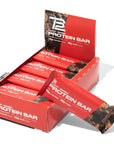 TB12 Plant Based Protein Bars by Tom Brady | High Protein, High Fiber, Low Sugar, Vegan, Gluten Free, Dairy Free, Non GMO, Healthy Protein Snacks | Made From All Natural Whole Foods with Antioxidants, Vitamins, and Minerals (Chocolate Cacao Crunch)