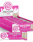 No Cow Dipped High Protein Bars, Birthday Cake 20g 12 Pack