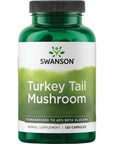 Swanson Turkey Tail Mushroom - Herbal Supplement - Natural Formula - (120 Capsules, 500 mg)