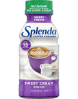 Splenda Sugar Free Low Calorie Sweet Cream Coffee Creamer 8 Fl Ounces Bottle