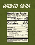 Wickles Pickles Wicked Okra 6 Pack  Sweet  Spicy Pickled Okra  Slightly Sweet Definitely Spicy Wickedly Delicious 16 oz Each