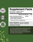 Pure Green Coffee Bean Extract - Super Energizing Green Coffee Extract with 50% Chlorogenic Acid for Antioxidant Heart Health Mental Focus and Size Reduction - Natural Energy Supplement for Adults