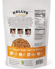 Kelly's Four Plus Granola (Honey Maple) Healthy Granola Cereal with Whole Grain Oats, Honey, Maple Syrup - Non-GMO, Low Sugar, Sodium Free and Gluten Free Granola for Yogurt - 12oz (Pack of 4)