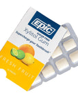 Epic Xylitol Chewing Gum  Sugar Free  Aspartame Free Chewing Gum Sweetened wXylitol for Dry Mouth  Gum Health Fresh Fruit 12Piece Pack 12 Packs