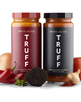 TRUFF Pasta Sauce Bundle, Black Truffle Marinara and Spicy Marinara | Flavorful Pair of Regular and Spicy Tomato Sauce for Pasta, Pizza, and More | Non-GMO, Vegan, Bundle of 2