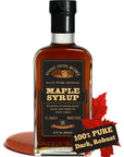 Pure Maple Syrup 12 Oz Glass Bottle Grade A Dark Robust Bold Flavor known as Grade B Artisan Maple Syrup Gift USA Made Breakfast Syrups  Toppings by Lincoln County Reserve