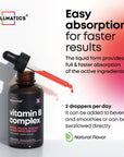 Vitamin B Complex 10000mcg Drops - Premium B Vitamins Complex for Stronger Hair, Skin & Nails - Made in USA - Energy & Metabolism Boost - 100% Vegan Immune Support with B 12 Vitamin & Biotin - 2 fl oz