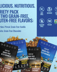 Inrive GrainFree Granola Variety Pack Paleo Vanilla and Keto Chocolate GlutenFree SoyFree Kosher No Refined Sugar 4Pack 8 oz