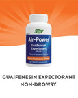 Nature's Way Air-Power, Guaifenesin Expectorant, Clears Respiratory Airways, Vegetarian, 100 Tablets