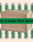 Strongwater Sparkling Ginger Beer  12 Pack Cans 84 Fl Oz Each  Premium Craft Cocktail Mixer Made with Filtered Rocky Mountain Water  Ginger Root  Real Cane Sugar No Artificial Flavors