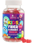 Kids Fiber Gummy Bears Supplement - Daily Prebiotic Fiber for Kids, Supports Regularity, Digestive Health & Immune Support, Nature's Plant Based Chicory Root Vitamins, Vegan, Berry Flavor, 120 Gummies