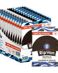 Rip Van Wafels Cookies  Cream Stroopwafels  Healthy Snacks  Non GMO Snack  Keto Friendly  Office Snacks  Low Sugar 3g  Low Calorie Snack  12 Pack